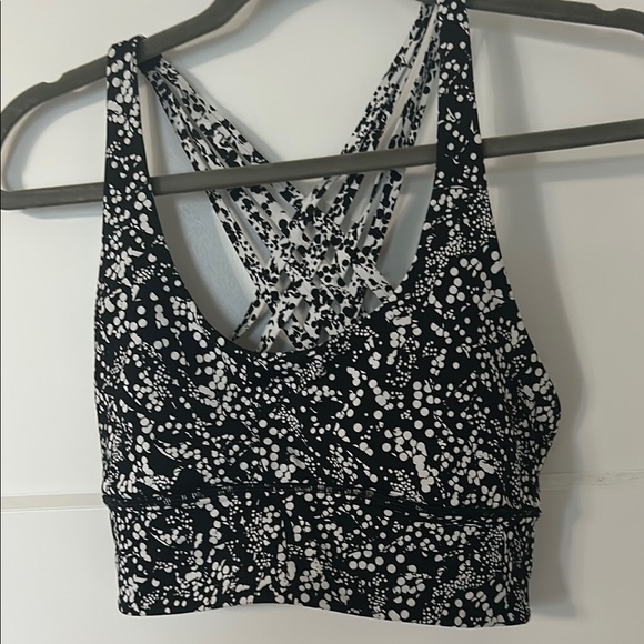 lululemon athletica Other - lululemon athletica Black and White Patterned Sports Bra